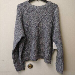 Women's Time and Tru Cable Sweater, Size XL (16-18)